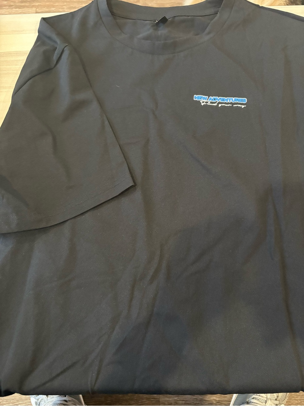 Black Crewneck T‑Shirt